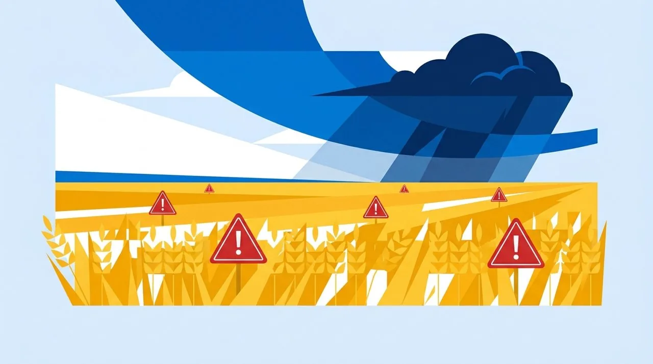 Economic terrorism through mined Ukrainian land